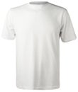 Non-print isolated white cotton t-shirt