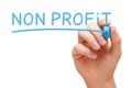 Non Profit Blue Marker Royalty Free Stock Photo