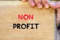 Non profit text concept Royalty Free Stock Photo