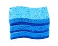 Non scratch blue scrubbing sponge Royalty Free Stock Photo