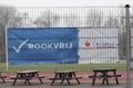 Non smoking flag at the atletic court Groenhoven in Gouda the Netherlands