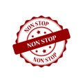 Non stop stamp illustration