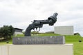 Non violence statue of the pistol