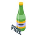 nonalcoholic beer brewery icon isometric vector. Drink can
