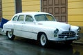 Noname retro vehicle, chrome and wheels Royalty Free Stock Photo