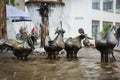 Mythical creatures on Elwedritschebrunnen