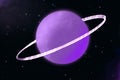 nonexistent planet, space, purple planet Royalty Free Stock Photo