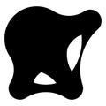 Nonfigural abstract design elements, blobs, splotches
