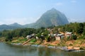 Nong Khiaw village Royalty Free Stock Photo