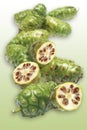Noni fruits (Morinda Citrifolia) Royalty Free Stock Photo
