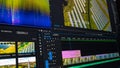 Nonlinear video editing timeline