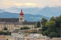 Nonnberg Abbey Bell Tower. Salzburg. Austria Royalty Free Stock Photo