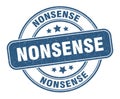 nonsense stamp. nonsense label. round grunge sign Royalty Free Stock Photo