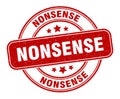 nonsense stamp. nonsense label. round grunge sign Royalty Free Stock Photo