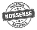 nonsense stamp. nonsense label. round grunge sign Royalty Free Stock Photo