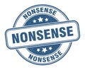 nonsense stamp. nonsense label. round grunge sign Royalty Free Stock Photo