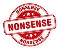 nonsense stamp. nonsense label. round grunge sign Royalty Free Stock Photo