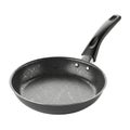 Nonstick frying pan with scratches on transparent background Royalty Free Stock Photo