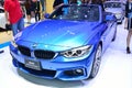 NONTHABURI - DECEMBER 1: BMW 420I Convertible car display Royalty Free Stock Photo