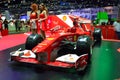 NONTHABURI - DECEMBER 1: Ferrari Formula 1 car display at Thailand International Motor Expo on December 1, 2014 in Nonthaburi, Th Royalty Free Stock Photo