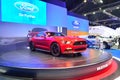 NONTHABURI - DECEMBER 1: Ford Mustang 2.3L ecoboost car display Royalty Free Stock Photo