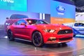 NONTHABURI - DECEMBER 1: Ford Mustang 2.3L ecoboost car display Royalty Free Stock Photo