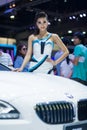 NONTHABURI - DECEMBER 8: Unidentified modelling posted with BMW X6 M 50d