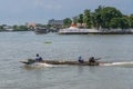 NONTHABURI, THAILAND - MAY 2: Travel by boat to the Koh Kret isl Royalty Free Stock Photo