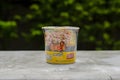 Nonthaburi, Thailand - September 15, 2023: Mama is noodles cup with Minced Pork Flavor. Mama is a popular brand in Thailand