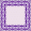 Nontrivial decorative abstract colorful square geometric floral pattern Royalty Free Stock Photo