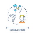 Nonverbal communication concept icon