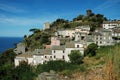 Nonza village with sea view. Corsica Royalty Free Stock Photo