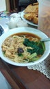 Noodle with chicken vegetable from indonesian food