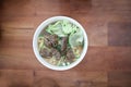 Noodle or Chinese noodle or beef noodle Royalty Free Stock Photo