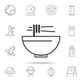 noodle line icon. Detailed set of web icons and signs. Premium graphic design. One of the collection icons for websites, web desig