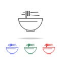 noodle line icon. Elements in multi colored icons for mobile concept and web apps. Icons for website design and development, app d