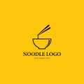 Noodle logo template Royalty Free Stock Photo