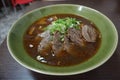 Noodle soup with beef, taiwanese style