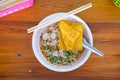 Noodle Soup With Fish Balls, Thai Food