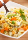 Noodle soup with vegetables Royalty Free Stock Photo