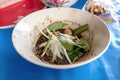 Noodle of traditional thai food. Beef noodles braised taste delicious at Thailand.