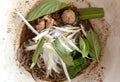 Noodle of traditional thai food. Beef noodles braised taste delicious at Thailand.