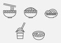 Noodle udon and ramen icon