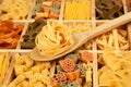 Noodle variation arrangement. Royalty Free Stock Photo