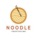 noodle vector icon logo illustration design Royalty Free Stock Photo