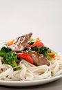 Noodles with beef stir fry