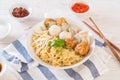 noodles bowl with fish ball