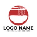 Noodles logo design template for ramen restaurant Royalty Free Stock Photo