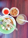 Noodles Pork-Beef Royalty Free Stock Photo