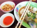 Noodles Pork-Beef Royalty Free Stock Photo